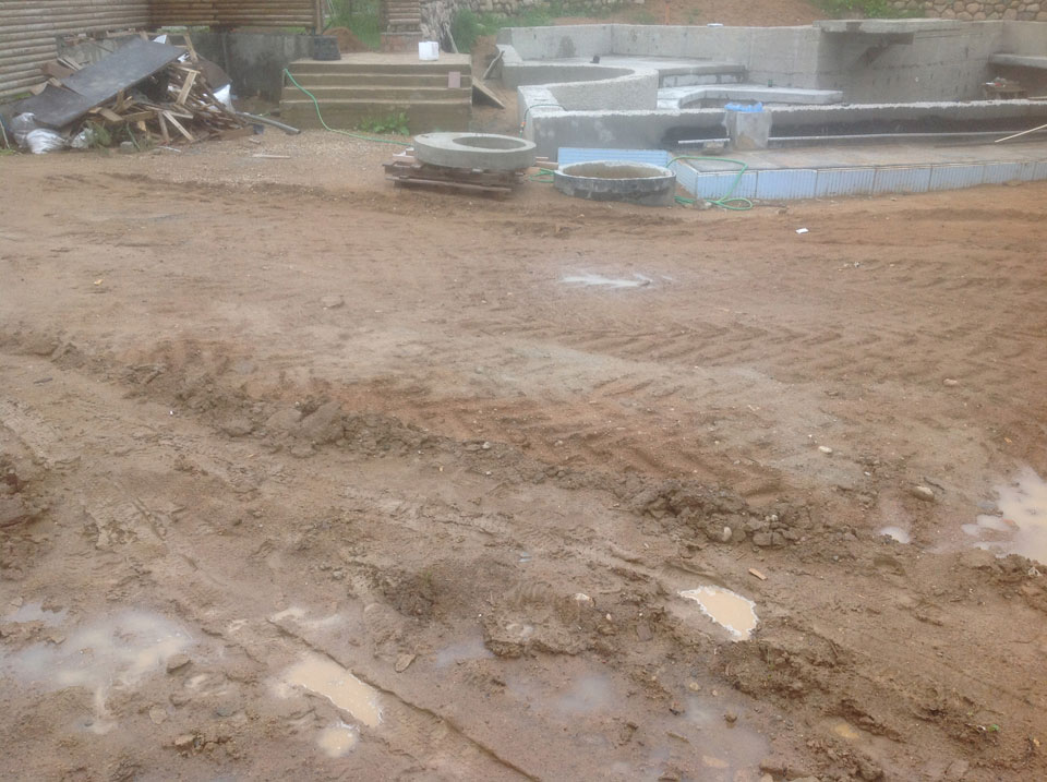 ГранВудСтрой: фотоотчет работ по укладке брусчатки на объекте2